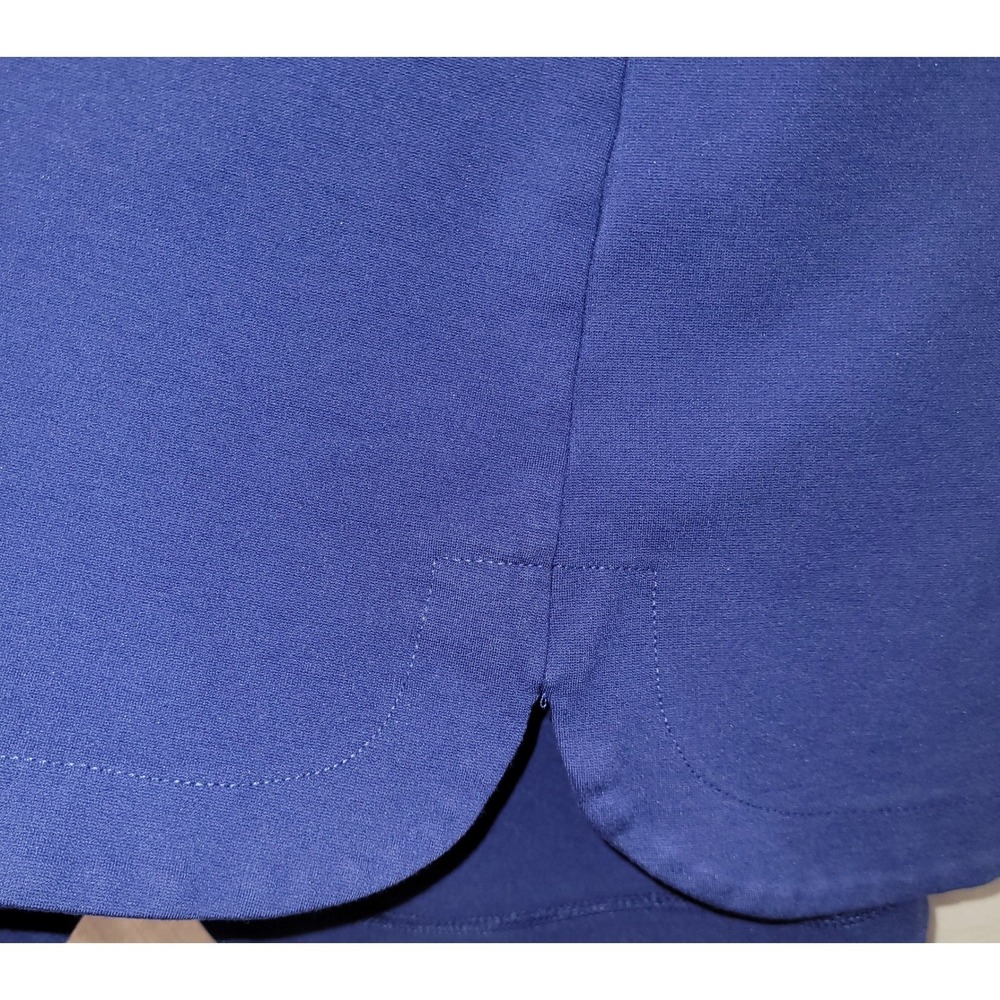 Banana Republic Blue Career Shift Dress Pockets S-Slv Womenrs 6 Stretch Knee - Picture 5 of 9